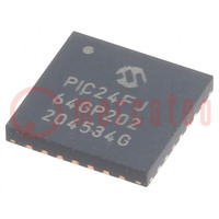 IC: PIC microcontroller; 64kB; 2÷3.6VDC; SMD; QFN28; PIC24; 8kBSRAM