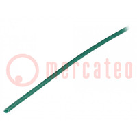 Insulating tube; fiberglass; green; -20÷155°C; Øint: 0.5mm
