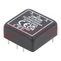 Omvormer: DC/DC; 10W; Uin: 18÷36V; Uuit: 5VDC; Iuit: 0÷2000mA; THT