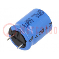 Capacitor: electrolytic; THT; 1000uF; 35VDC; Ø16x20mm; Pitch: 7.5mm