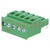 Pluggable terminal block; 5mm; ways: 5; angled; plug; female; green