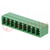 Pluggable terminal block; 3.81mm; ways: 9; straight; socket; male