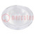 LED lens; round; plexiglass PMMA; transparent; 45÷58°; H: 16.4mm
