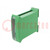 Enclosure: for DIN rail mounting; Y: 101mm; X: 35mm; Z: 119mm; green