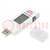Tester: prese USB; LCD; VDC: 3÷9V; 10mVDC; I DC: 0÷3A; ±(1%+2digit)