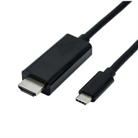 ROLINE USB Typ C - HDMI Adapterkabel, ST/ST, 3 m
