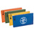KLEIN TOOLS 5140 Stoff-Reißverschlusstasche, Canvas, Oliv/Orange/Blau/Gelb, 4er-Pack