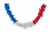 Boa plumes - bleu, blanc, rouge