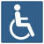SafetyMarking Gebotsschild Rollstuhlfahrer, Folie selbstklebend, 20,0 x 20,0 cm