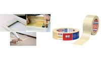 tesa Maler Krepp 4323 Basic Papierabdeckband, 50 mm x 50 m (8750304)