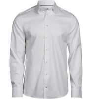 Cotton Classics-18.4024 Luxus Stretch Hemd langarm Gr. L white
