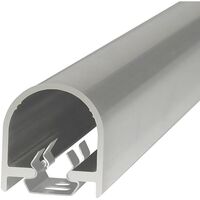 Produktbild zu ujjvédő/takaró profil FSA 8100, 1755 x 20 x 21 mm, alumínium ezüst eloxált
