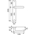 Skizze zu MARCHESI Drückergarnitur SONIA - auf Schild WC90, 32-45, Messing poliert