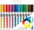 Aquarellstift Aqua Color Brush Basic Set 1, 1-2 mm, sortiert