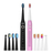 FAIRYWILL SONIC TOOTHBRUSHES WITH HEAD SET AND CASE FW-507 (BLACK AND PINK)