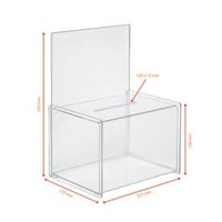 Einwurfbox A4 Acryl transparent Gewinnbox SIGEL VA150