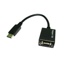 TARGET HDHDPORT-VGACAB Converter Adapter DisplayPort 1.2 (M) to VGA (F) 0.15m Cabled Adapter Black 2048x1152 Max Resolution Support Supports up 1080p at 50/60hz