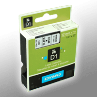 Dymo Originalband 45013 schwarz auf weiß 12mm x 7m