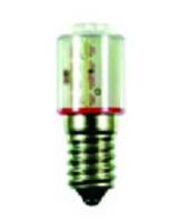 Kleinlampe 0,7W E14 24-28V rt Röhre einseitig gesockelt Ø18,5x50mm