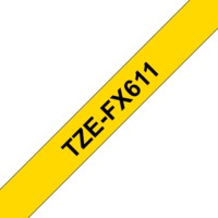Spezialband Flexi-Tapes TZe-FX611, schwarz auf gelb