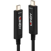 LINDY 15m Fibre Optic Hybrid USB Typ C Video Kabel