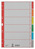 Kartonregister Blanko, A4, Karton, 6 Blatt, grau