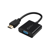 Microconnect HDMVGA1B video cable adapter 0.15 m HDMI Type A (Standard) VGA (D-Sub) Black