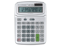 Q-CONNECT KF15758 számológép Asztali Alap számológép Szürke