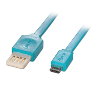 Lindy 2m, USB 2.0-A - USB 2.0 Micro-B USB cable USB A Micro-USB B Blue