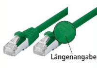 Tecline SF/UTP Cat5e, 0.5m Netzwerkkabel Grün 0,5 m SF/UTP (S-FTP)