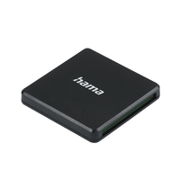 Hama 00124022 geheugenkaartlezer USB 3.2 Gen 1 (3.1 Gen 1) Type-A Zwart