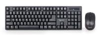 Gembird KBS-W-01 toetsenbord Inclusief muis RF Draadloos QWERTY Engels Zwart
