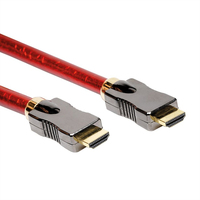 ROLINE 11.04.5901 kabel HDMI 1 m HDMI Typu A (Standard) Czerwony