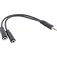 InLine 99300A audio kabel 1 m 3.5mm 2 x 3.5mm Zwart