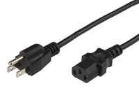 Microconnect PE110440SJT-IT electriciteitssnoer Zwart 4 m NEMA 5-15P C13 stekker