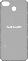 Fairphone FP3 COVR v1, Black, AA Gehäuseabdeckung hinten Durchscheinend