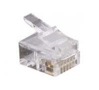 CUC Exertis Connect 920630 connecteur de fils RJ12 Or, Transparent