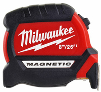 Milwaukee 4932464603 tape measure 8 m Black,Red