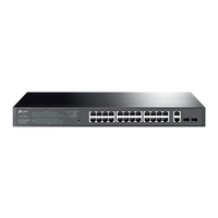 TP-Link TL-SG1428PE hálózati kapcsoló Vezérelt L2 Gigabit Ethernet (10/100/1000) Ethernet-áramellátás (PoE) támogatása 1U Fekete