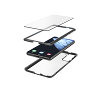 Hama Magnetic+Glass+Display Glass mobiele telefoon behuizingen 16 cm (6.3") Hoes Zwart, Transparant
