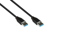 Alcasa 2831-AA005S USB-kabel USB 3.2 Gen 2 (3.1 Gen 2) 0,5 m USB A Zwart
