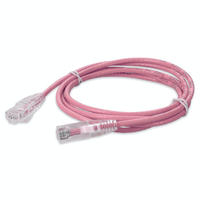 AddOn Networks ADD-7FSLCAT6A-PK networking cable Pink 2.13 m Cat6a U/UTP (UTP)