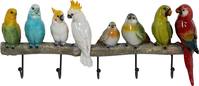 KARE Design Exotic Birds Gaderobe Wand-montiert 5 Haken Holz