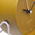 NeXtime Berlin Tisch Quartz clock Rund Gelb