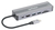 Manhattan 153928 laptop-dockingstation & portreplikator Kabelgebunden USB 3.2 Gen 1 (3.1 Gen 1) Type-C Schwarz, Silber