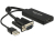 DeLOCK 0.25m VGA+USB2.0-A/HDMI 0,25 M VGA (D-Sub) + USB Fekete