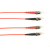 Black Box FOCMP62-003M-STST-RD cable de fibra optica 3 m ST CMP OM1 Rojo