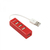 SBOX H-204R hálózati csatlakozó USB 2.0 480 Mbit/s Vörös