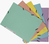 Exacompta 55560E map Pletbord Verschillende kleuren, Blauw, Koraal, Groen, Zacht paars (mauve), Geel A4