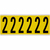 Brady 3450-2 self-adhesive label Rectangle Removable Black, Yellow 6 pc(s)